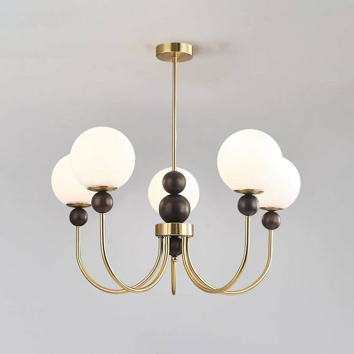 Zentis Chandelier – Mid Century Glass Light for Living Room