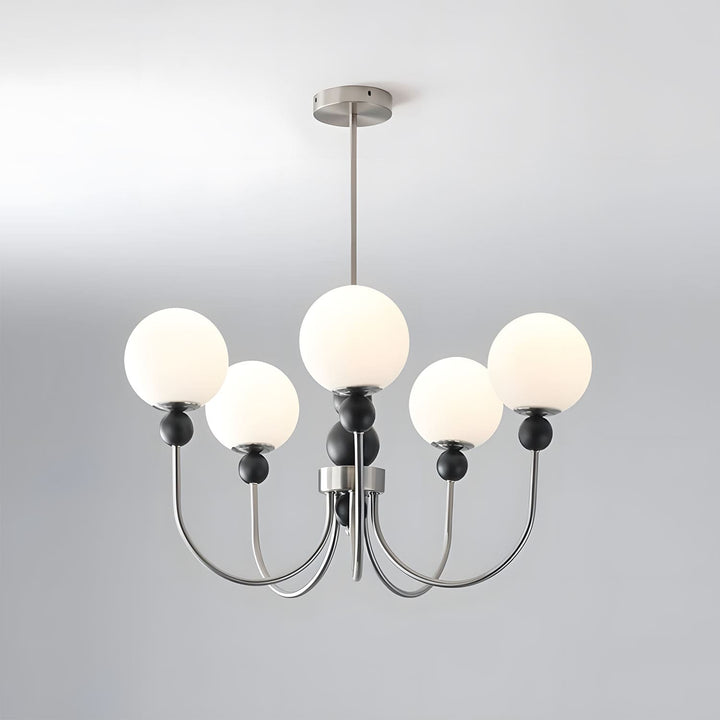 Zentis Chandelier – Mid Century Glass Light for Living Room