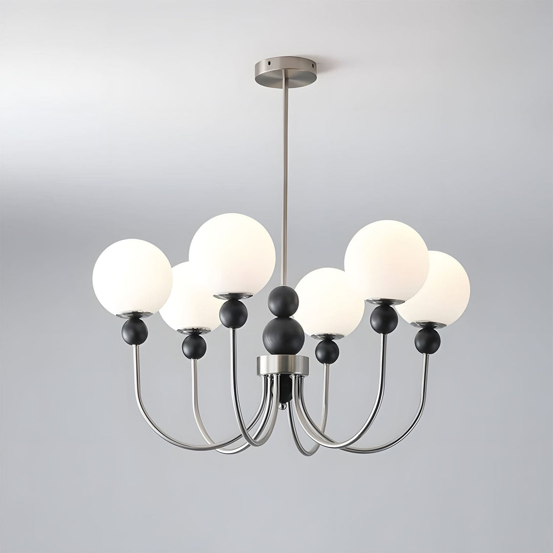 Zentis Chandelier – Mid Century Glass Light for Living Room
