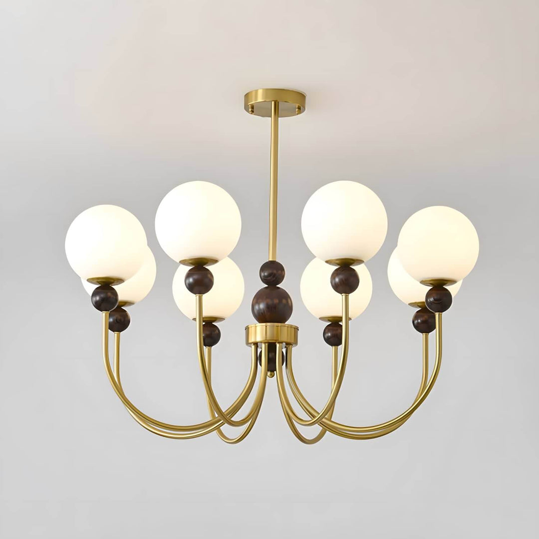 Zentis Chandelier – Mid Century Glass Light for Living Room