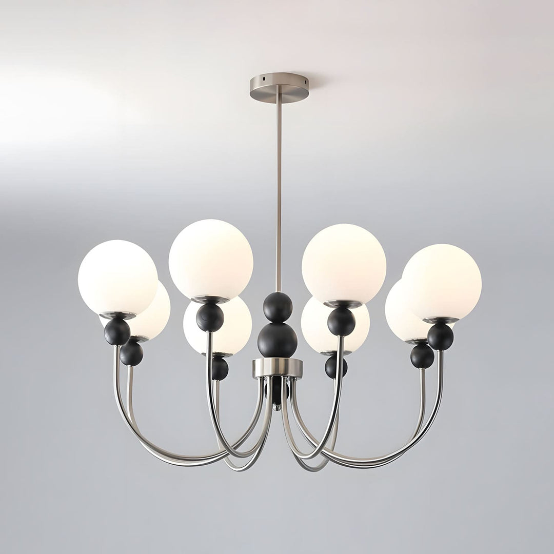 Zentis Chandelier – Mid Century Glass Light for Living Room