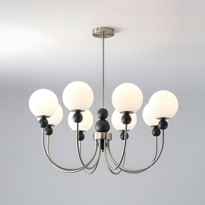 Zentis Chandelier – Mid Century Glass Light for Living Room