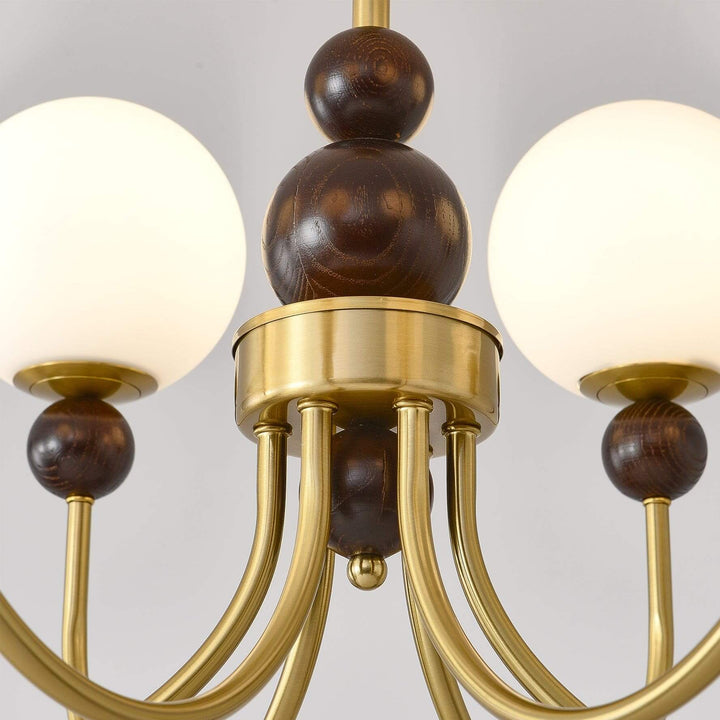Zentis Chandelier – Mid Century Glass Light for Living Room