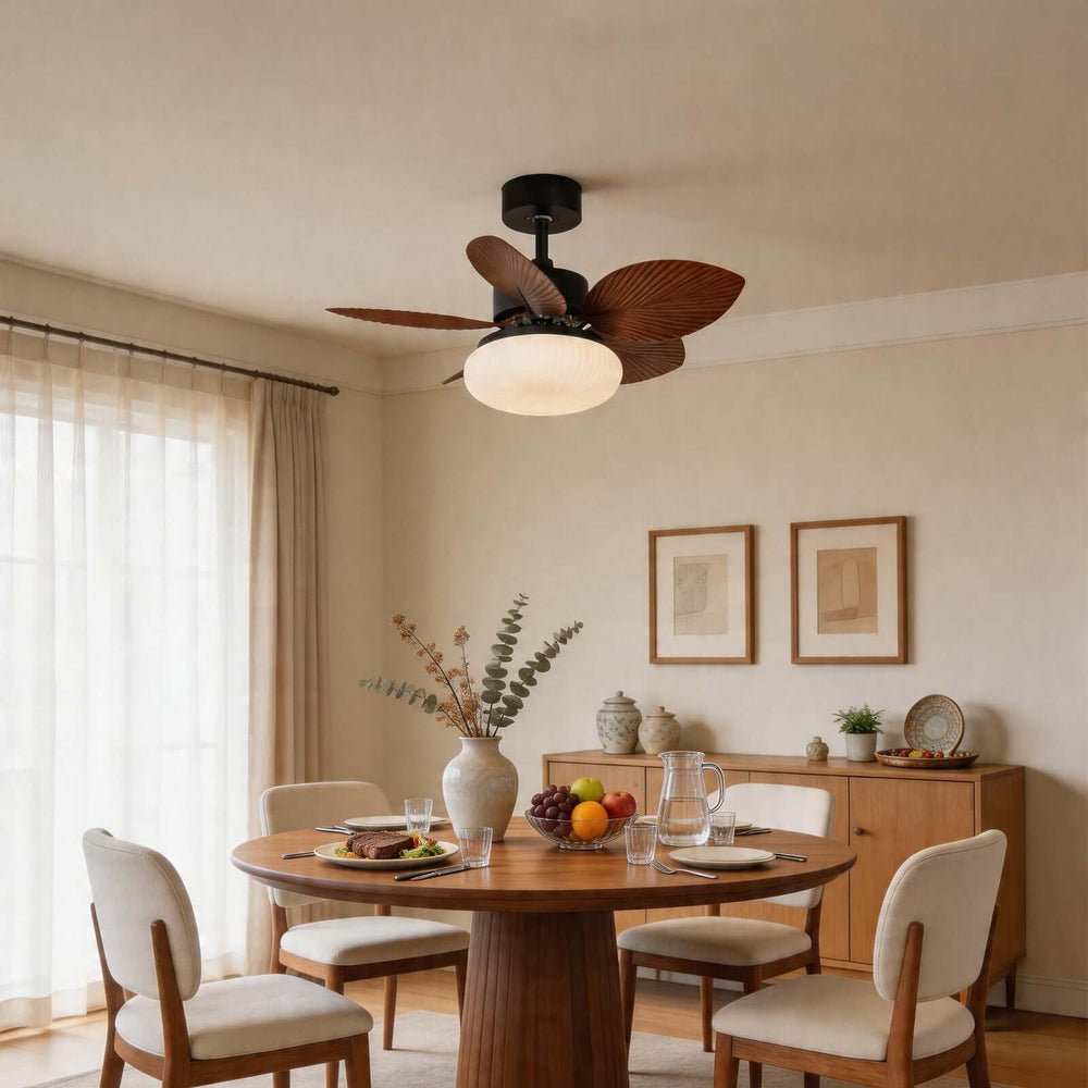 Zentox Ceiling Fan Light | French Creamy Style Dining Fan