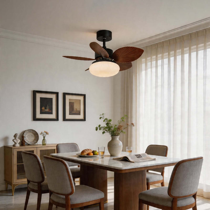 Zentox Ceiling Fan Light | French Creamy Style Dining Fan
