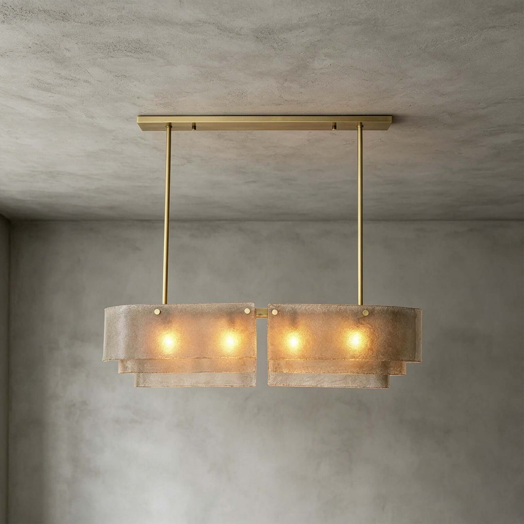 Zeritho Chandelier – American Style Glass Dining Room Light