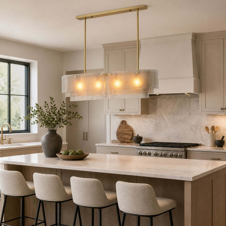 Zeritho Chandelier – American Style Glass Dining Room Light