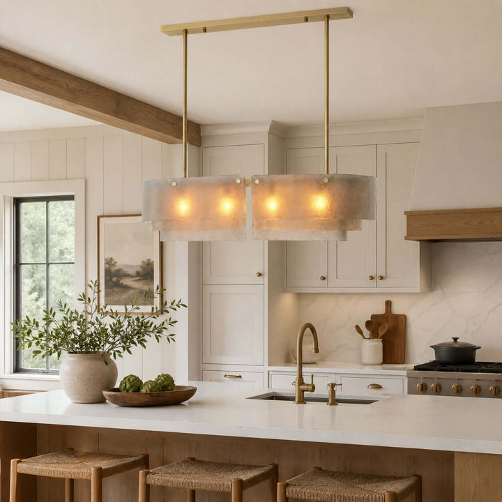 Zeritho Chandelier – American Style Glass Dining Room Light