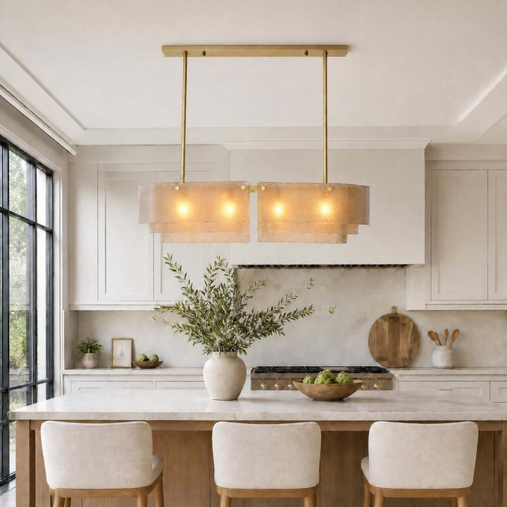 Zeritho Chandelier – American Style Glass Dining Room Light