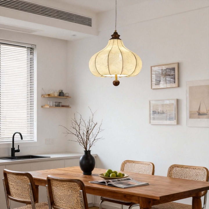Zerumo Pendant Lamp – French Vintage Fabric Dining Light
