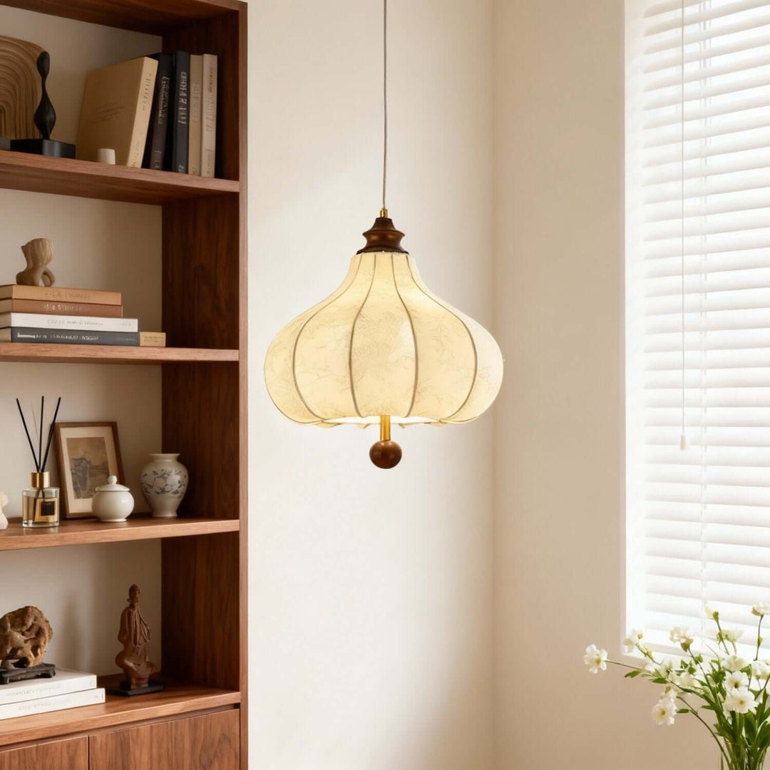 Zerumo Pendant Lamp – French Vintage Fabric Dining Light