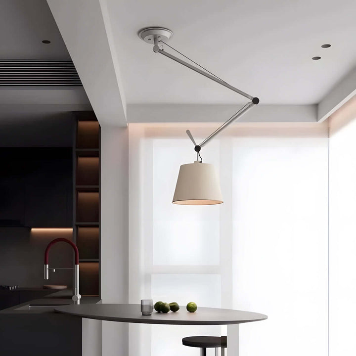 Zeyvon Chandelier | Industrial Parchment Bedroom Lamp
