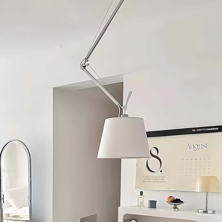Zeyvon Chandelier | Industrial Parchment Bedroom Lamp