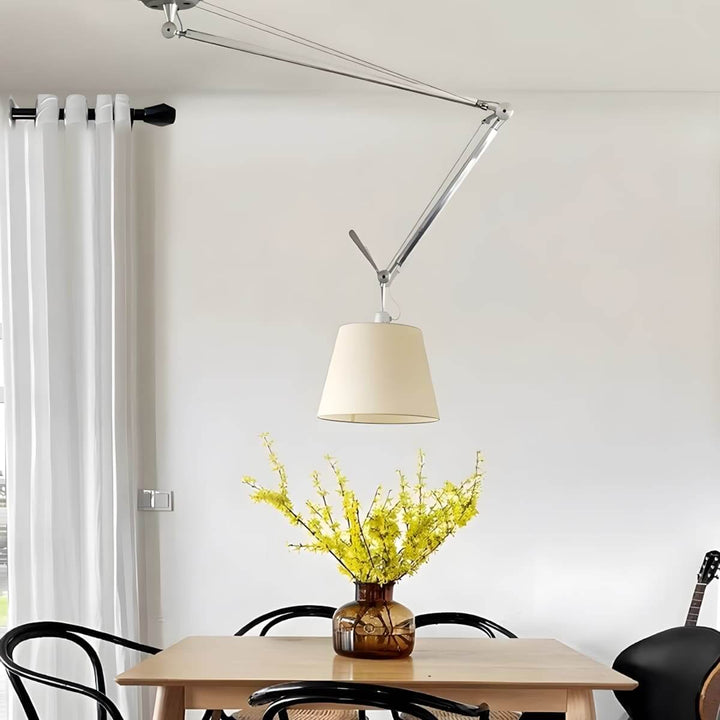 Zeyvon Chandelier | Industrial Parchment Bedroom Lamp