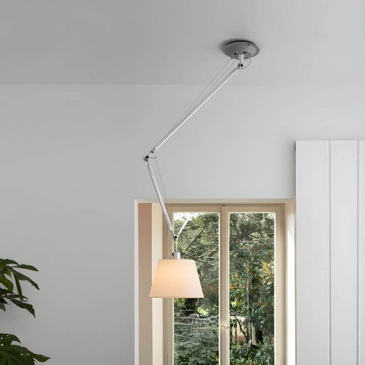 Zeyvon Chandelier | Industrial Parchment Bedroom Lamp
