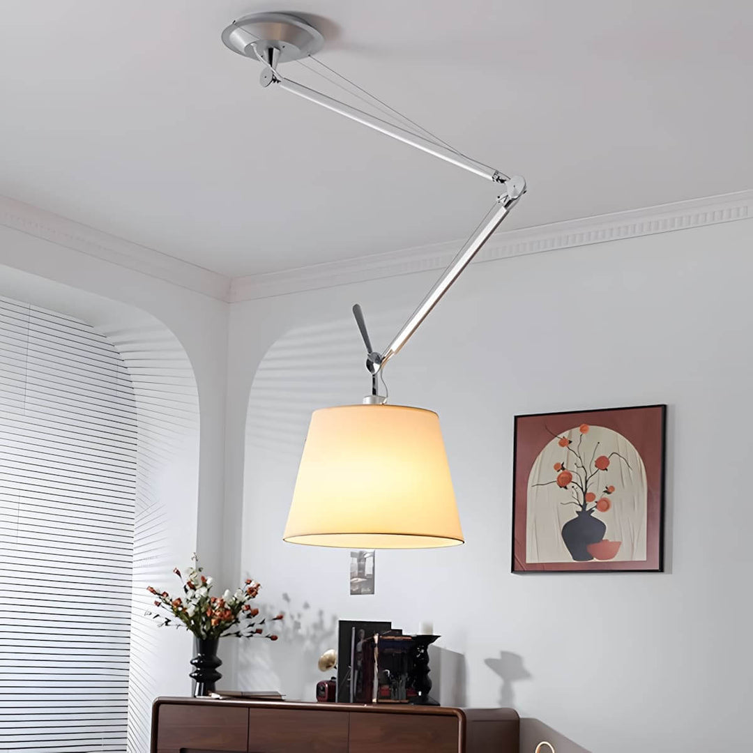 Zeyvon Chandelier | Industrial Parchment Bedroom Lamp