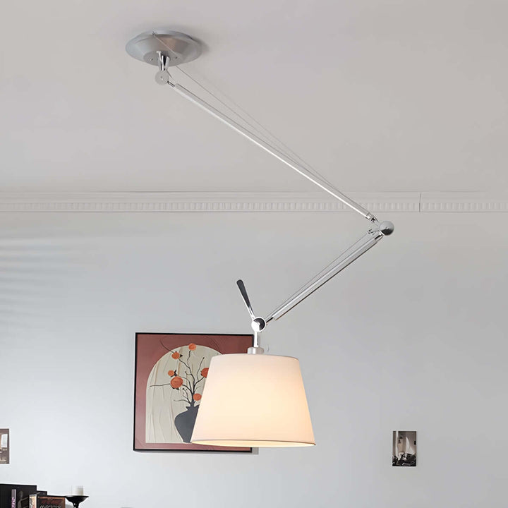 Zeyvon Chandelier | Industrial Parchment Bedroom Lamp