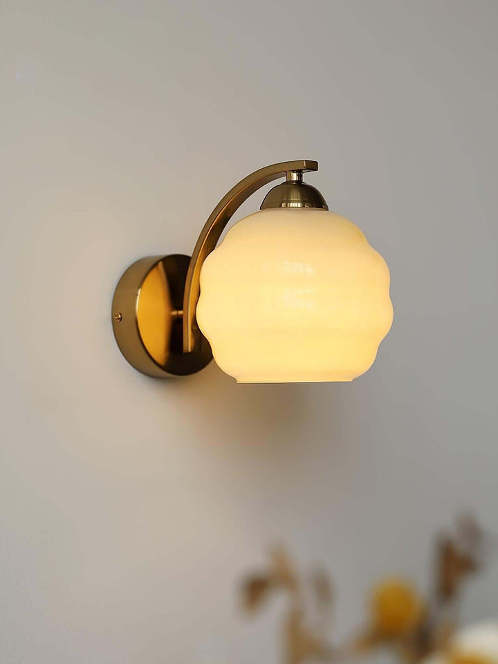 Zirona Wall Lamp – Vintage Bedroom Glass Wall Light