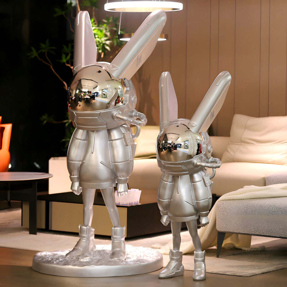 Zivaro Decorative Art Sculpture – Space Bunny Living Room Decor