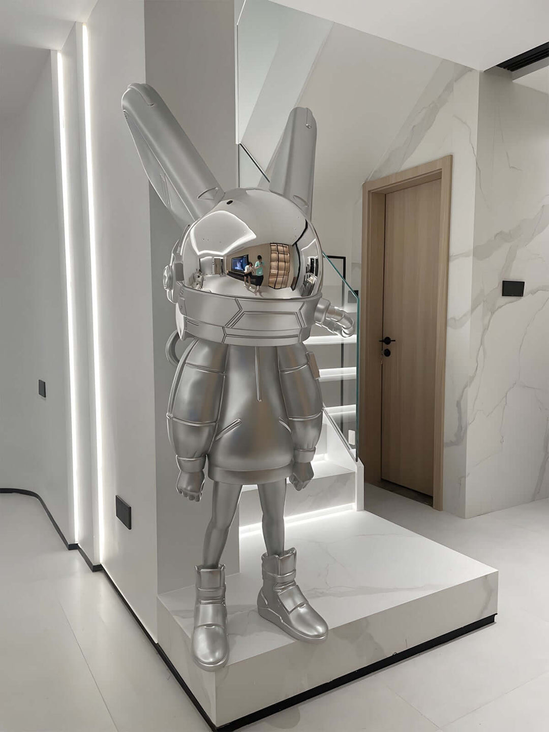 Zivaro Decorative Art Sculpture – Space Bunny Living Room Decor