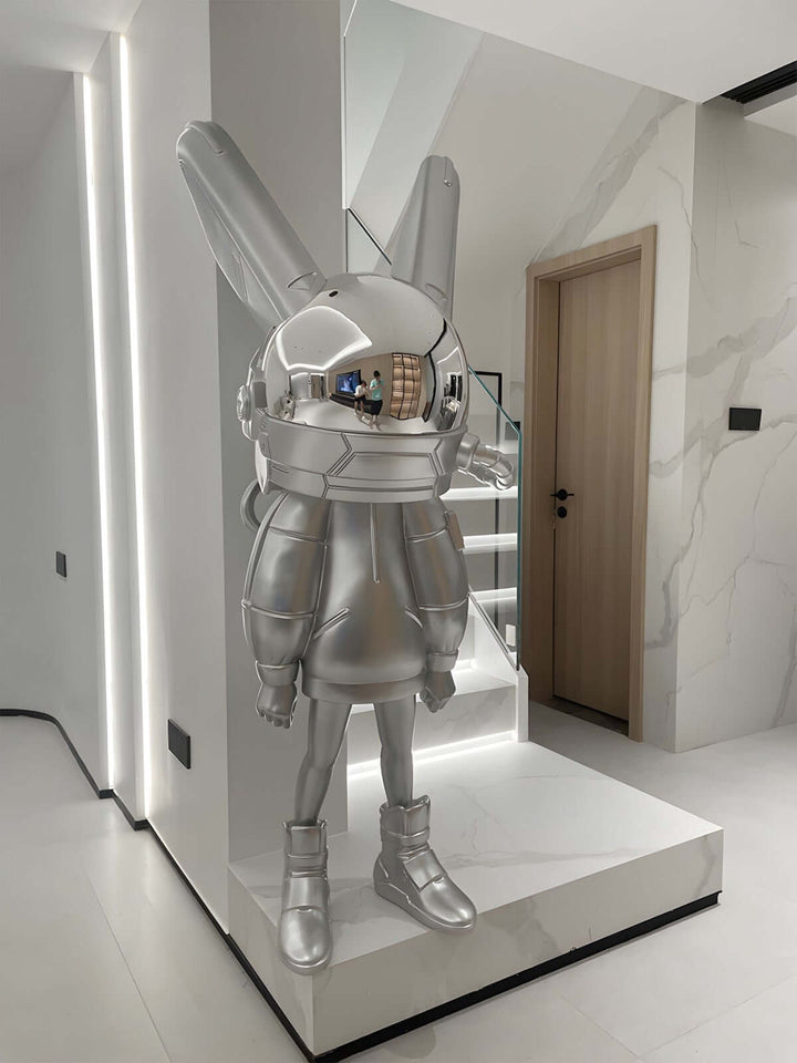 Zivaro Decorative Art Sculpture – Space Bunny Living Room Decor