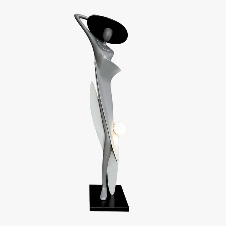 Zoleni Sculptural Floor Lamp - Art Deco Decorative Lamp for Living Room