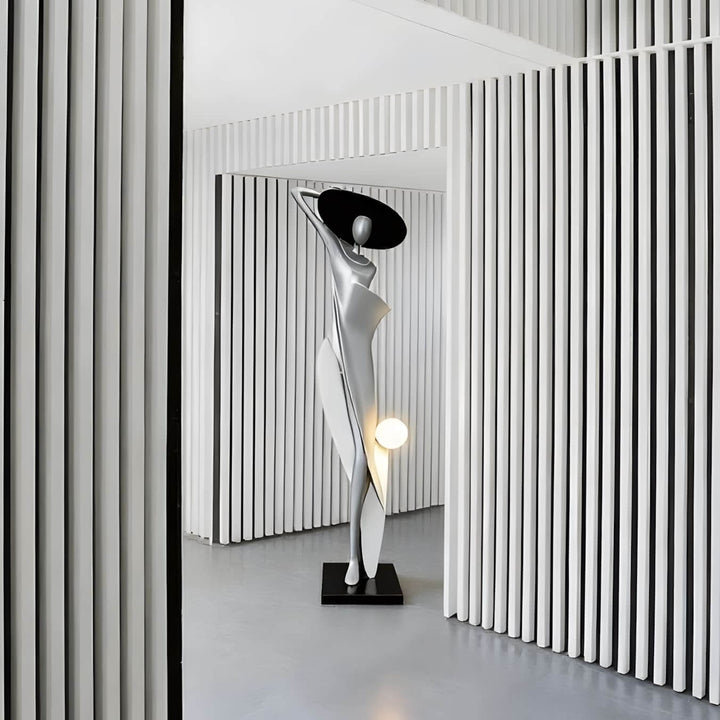 Zoleni Sculptural Floor Lamp - Art Deco Decorative Lamp for Living Room