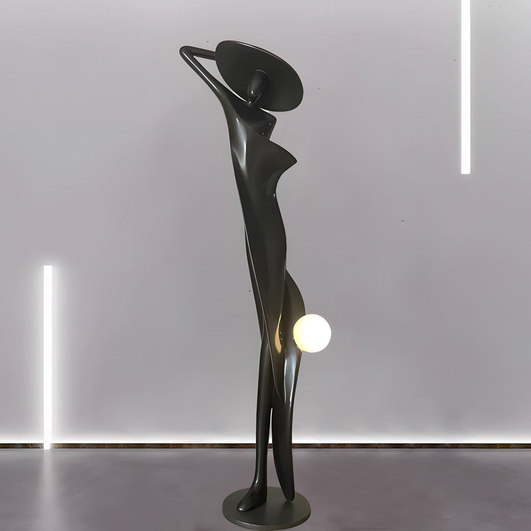 Zoleni Sculptural Floor Lamp - Art Deco Decorative Lamp for Living Room