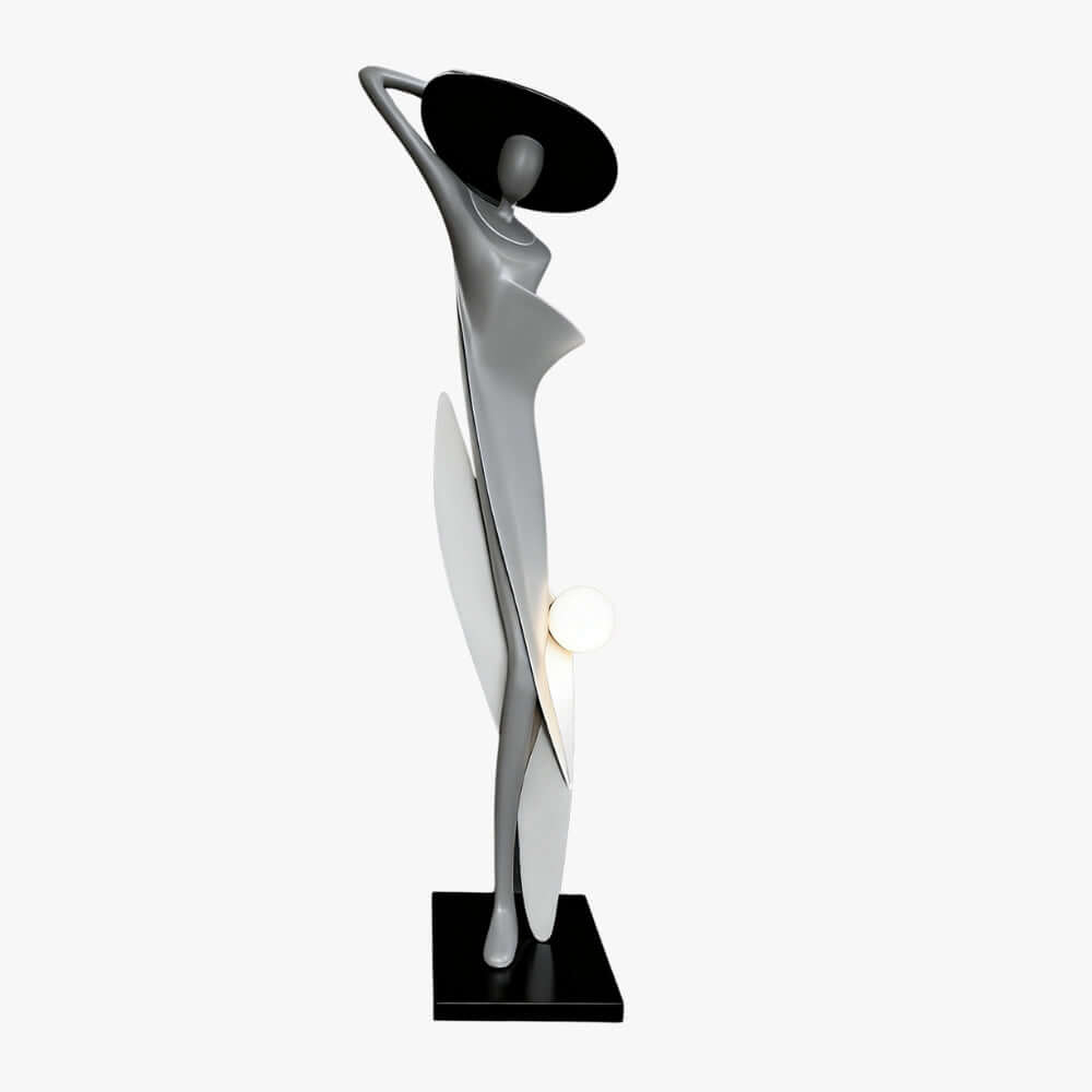 Zoleni Sculptural Floor Lamp - Art Deco Decorative Lamp for Living Room