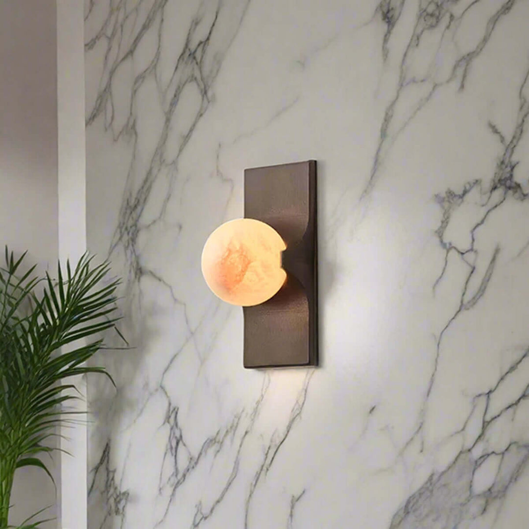 Zonvilo Wall Sconce | Italian Alabaster Unique Lighting