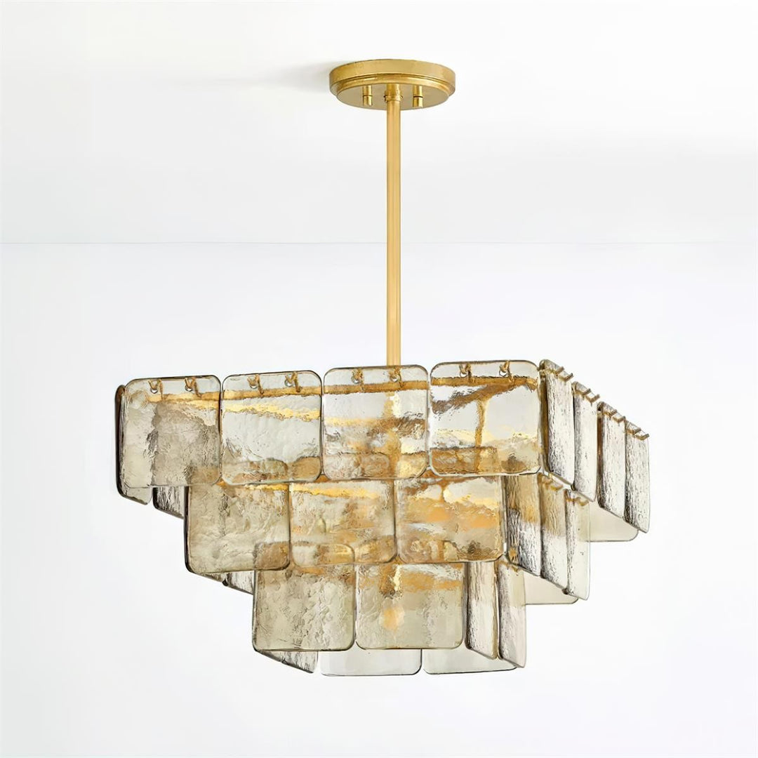 Zorvexa Glass Chandelier