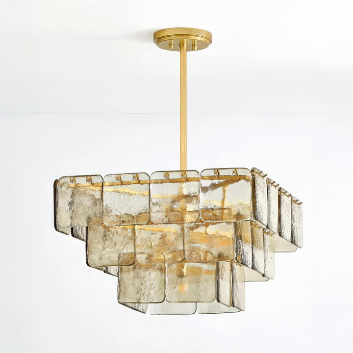 Zorvexa Glass Chandelier