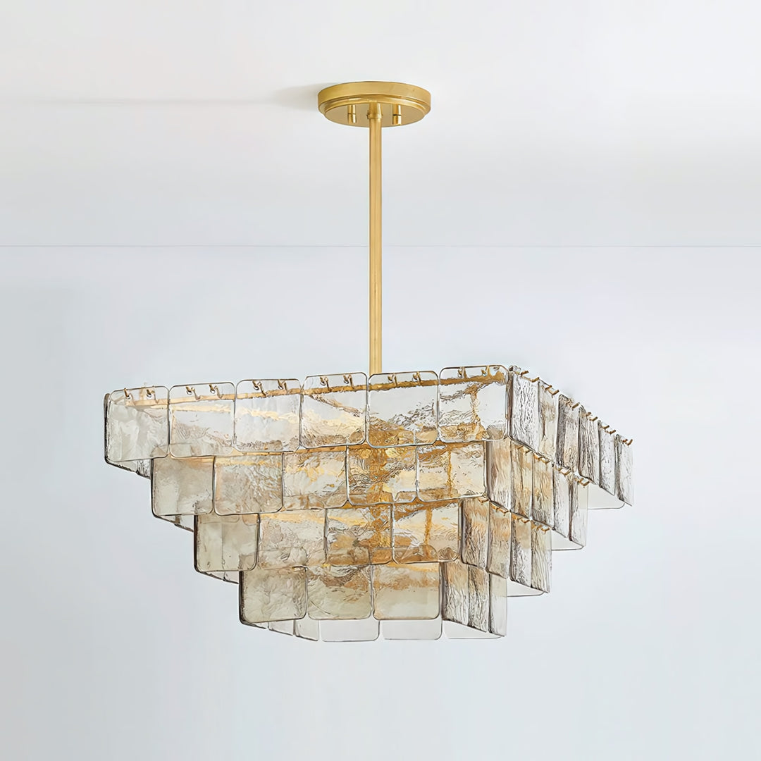 Zorvexa Glass Chandelier
