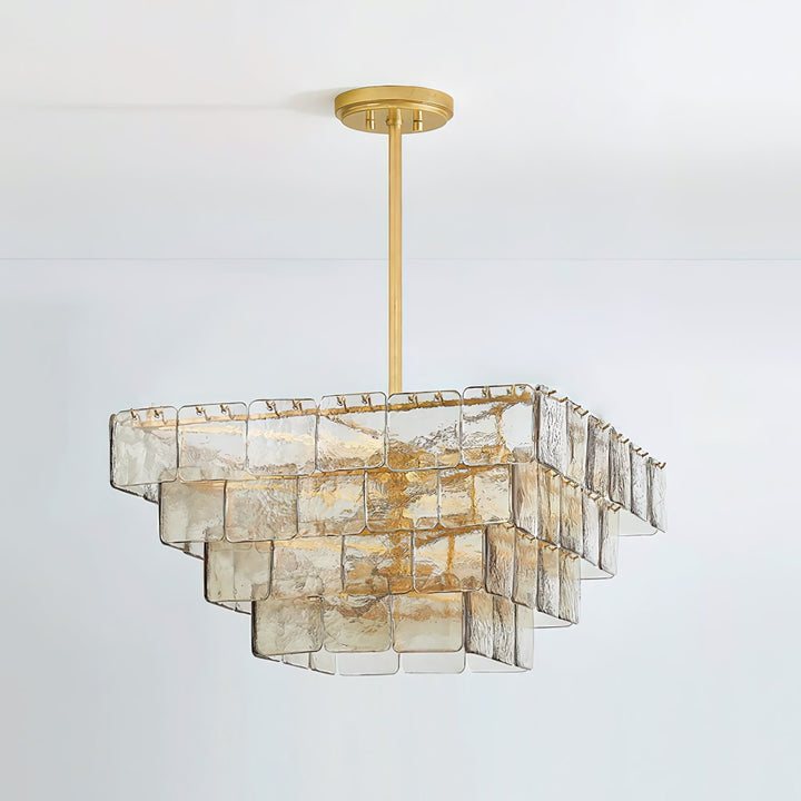 Zorvexa Glass Chandelier