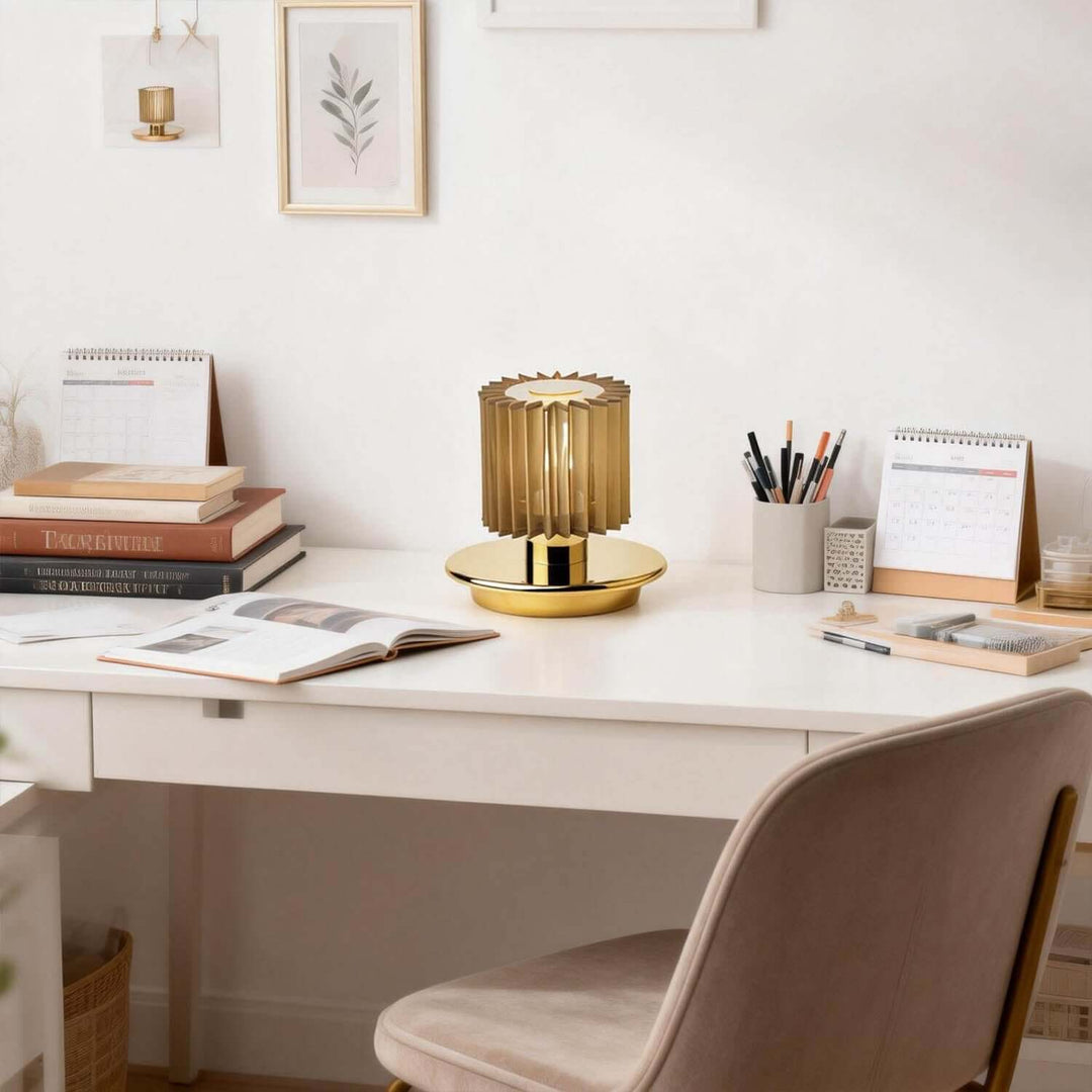 Zorvixa Table Lamp – American Simple Fabric Bedside Lamp