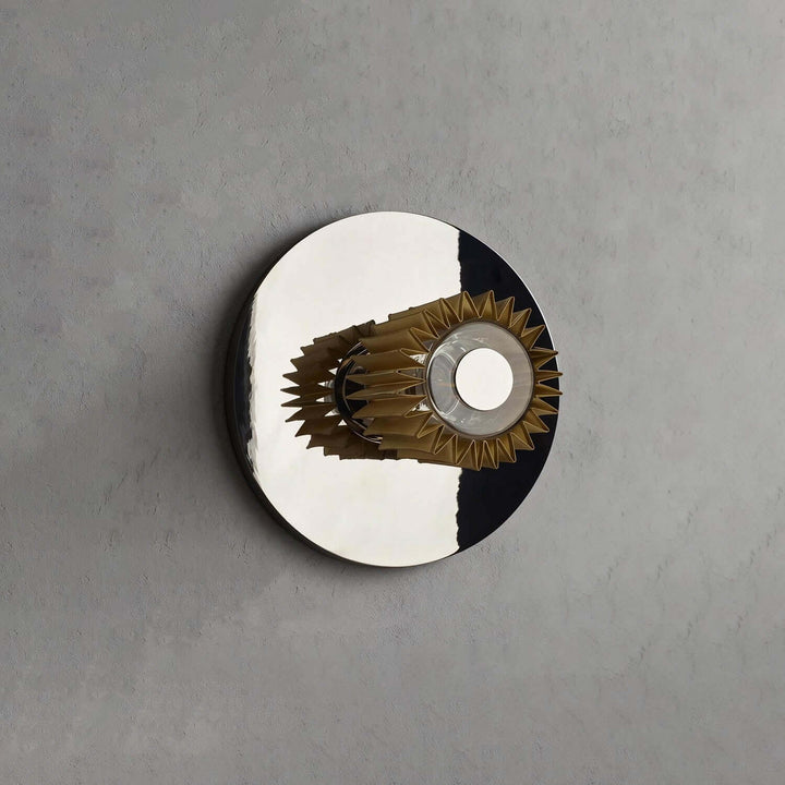 Zorvixa Wall Light - Minimal Pleated Fabric Corridor Wall Light