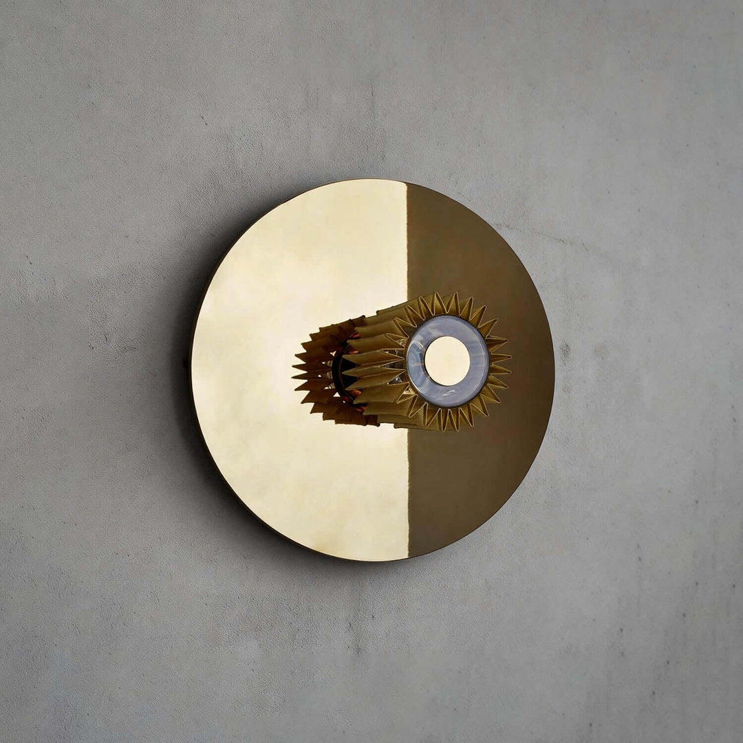 Zorvixa Wall Light - Minimal Pleated Fabric Corridor Wall Light