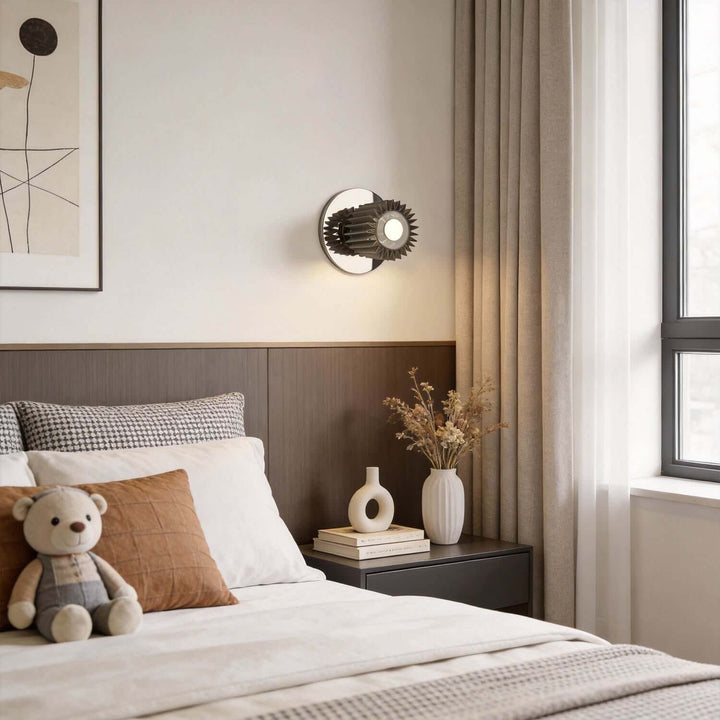 Zorvixa Wall Light - Minimal Pleated Fabric Corridor Wall Light