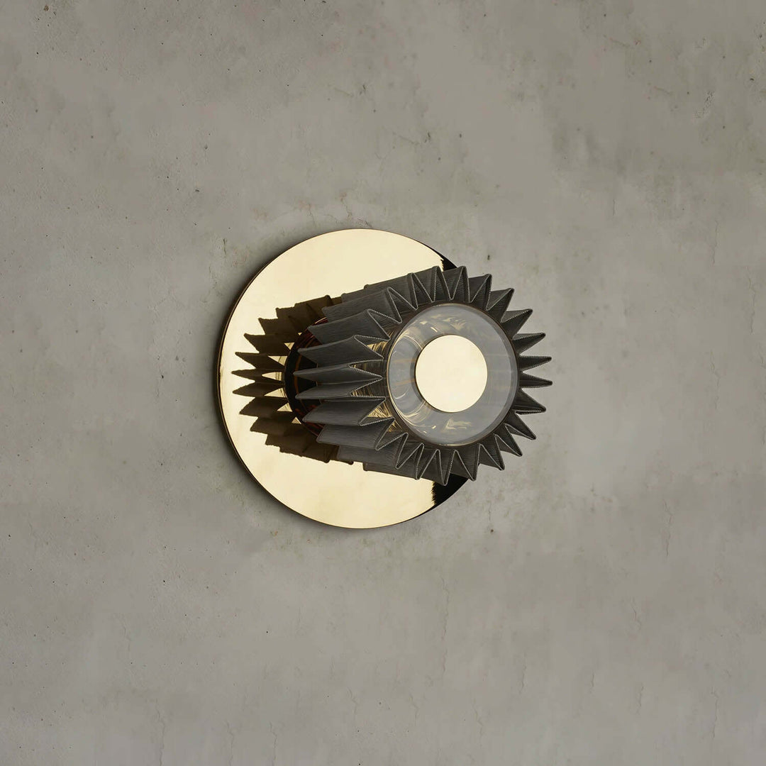 Zorvixa Wall Light - Minimal Pleated Fabric Corridor Wall Light