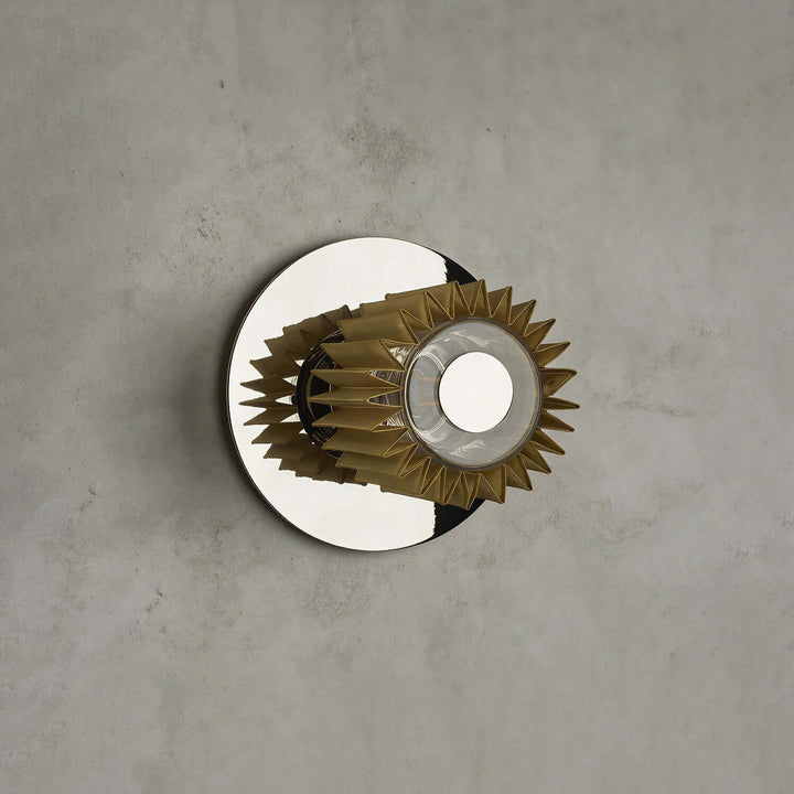 Zorvixa Wall Light - Minimal Pleated Fabric Corridor Wall Light