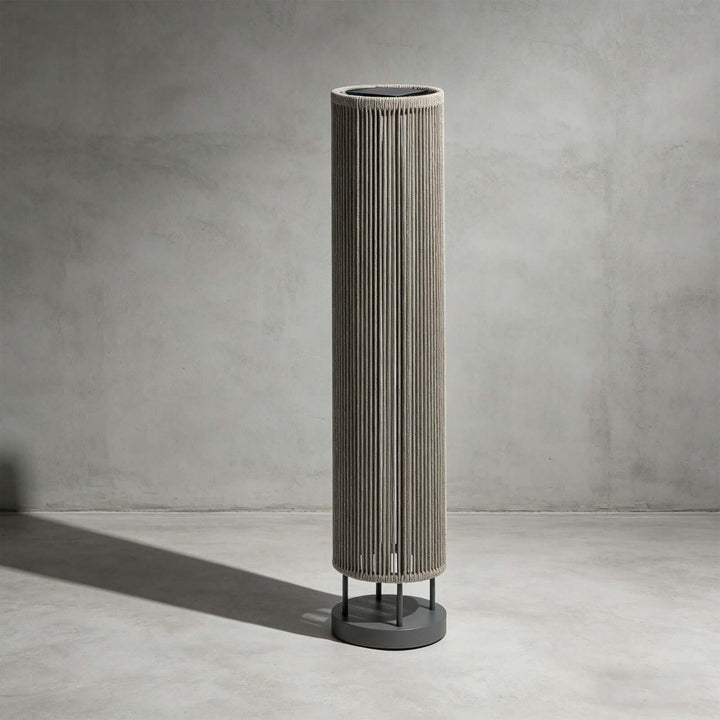 Zuneli Solar Floor Lamp - Portable Braided Rope LED Lamp