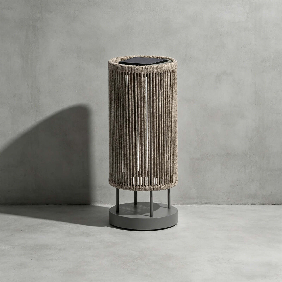 Zuneli Solar Floor Lamp - Portable Braided Rope LED Lamp