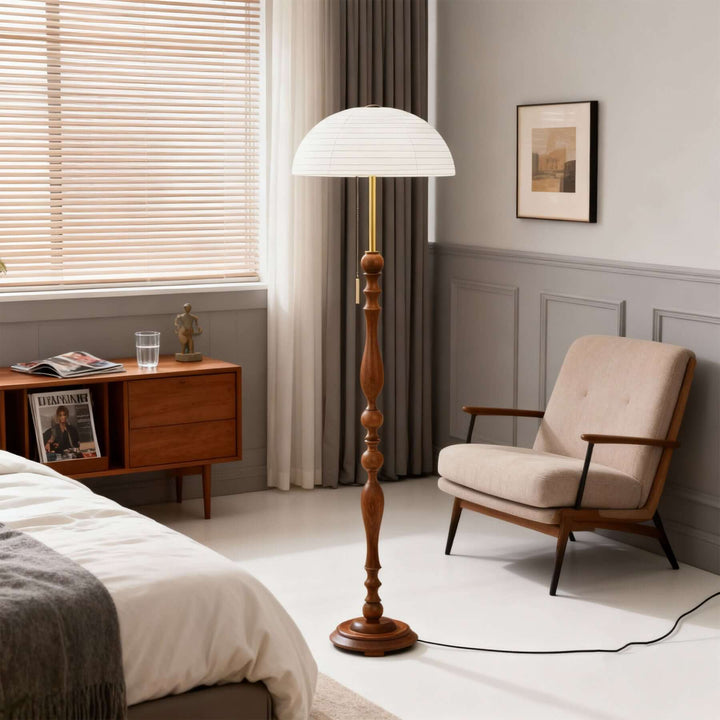 Zuremi Floor Lamp – French Retro Wabi-sabi Silk-like Lamp