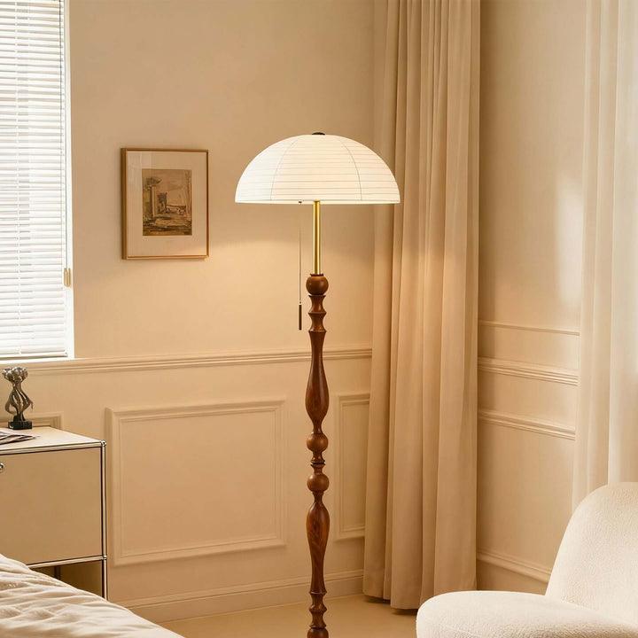 Zuremi Floor Lamp – French Retro Wabi-sabi Silk-like Lamp