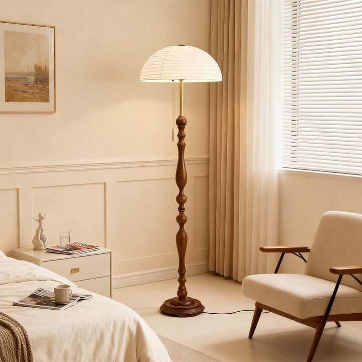 Zuremi Floor Lamp – French Retro Wabi-sabi Silk-like Lamp