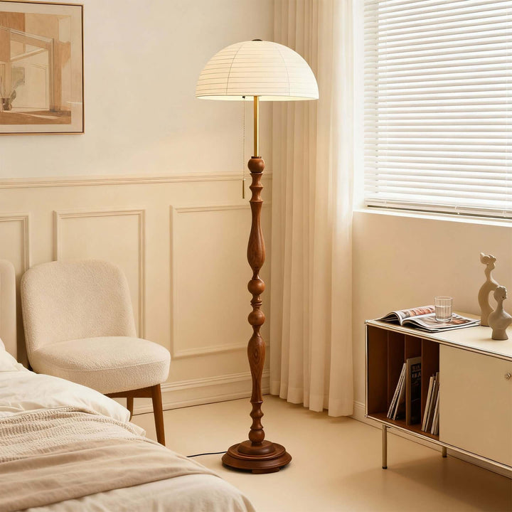Zuremi Floor Lamp – French Retro Wabi-sabi Silk-like Lamp