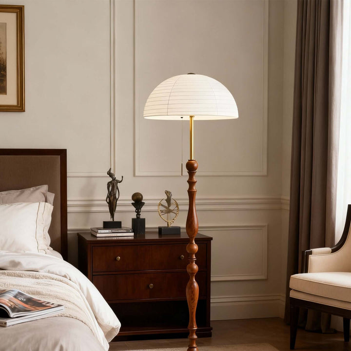 Zuremi Floor Lamp – French Retro Wabi-sabi Silk-like Lamp