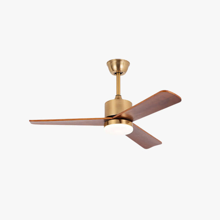 Zynthe Ceiling Fan Light | Minimalist Solid Wood Light