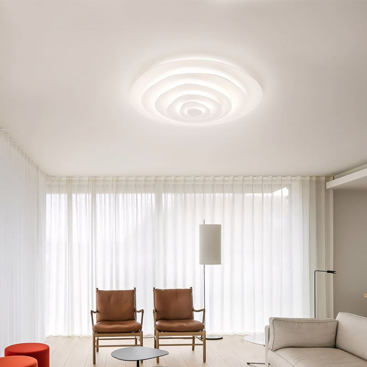 Zyphon Ceiling Lamp – French Minimalist Cream Bedroom Lighting