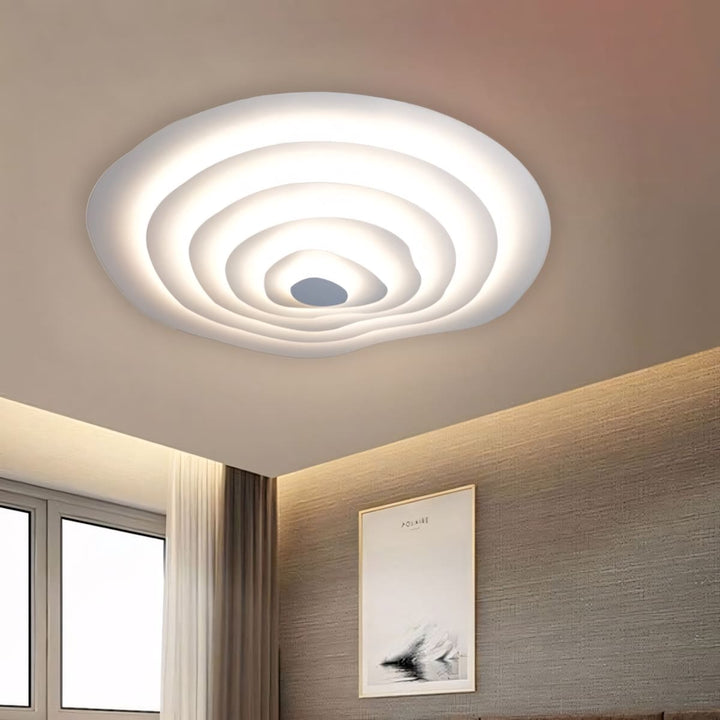 Zyphon Ceiling Lamp – French Minimalist Cream Bedroom Lighting
